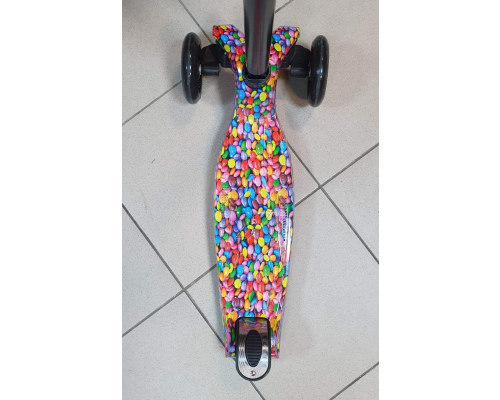 Самокат 3-х колёсный ''MicMox'' с принтом